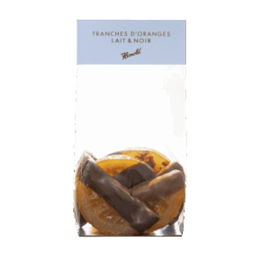 Tranche d'Orange Lait/Noir,120g